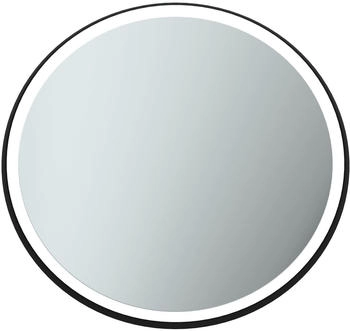 Ideal Standard Conca Spiegel rund 90 cm, mit Ambientelicht und Metallrahmen neutral, schwarz gerahmt