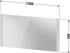 Duravit Licht & Spiegel Badspiegel Good - Version mit LED-Lichtfelder seitlich 130 x 70 cm