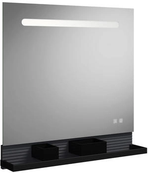 Burgbad Fiumo Leuchtspiegel mit horizontaler LED-Beleuchtung 80 x 81,7 cm