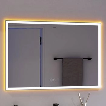 Hansgrohe Xarita E Spiegel 100 x 70 cm mit Berührungssensor mattweiß