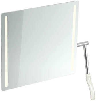 Hewi Serie 802 LifeSystem LED-Kippspiegel, Hebel rechts reinweiß