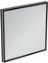 Ideal Standard Conca Spiegel quadratisch 60 cm, mit Beleuchtung neutral, schwarz gerahmt