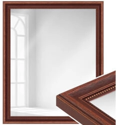 WANDStyle Wandspiegel H390 aus Massivholz in Braun 36x96 cm im Stil Landhaus