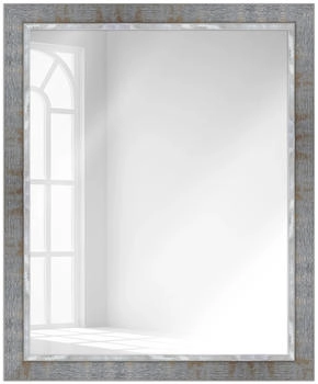 WANDStyle Wandspiegel H670 aus Massivholz in Grau 37x97 cm im Stil Vintage