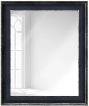 WANDStyle Wandspiegel H235 aus Kunststoff in Schwarz 50x70 cm im Stil Klassisch