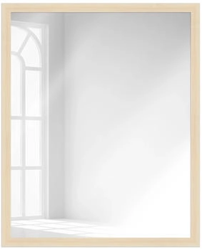 WANDStyle Wandspiegel H960 aus Massivholz in Natur-Optik 53x63 cm im Stil Modern