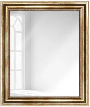 WANDStyle Wandspiegel H550 aus Massivholz in Gold 70x90 cm im Stil Antik