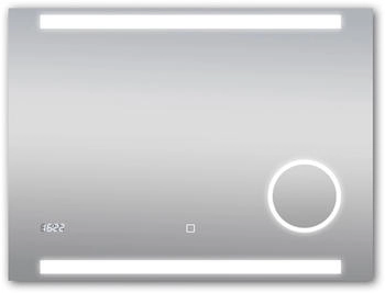 DSK LED-Lichtspiegel Silver Conde 80x60 cm