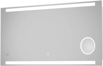 DSK LED-Lichtspiegel Silver Conde 120x60 cm
