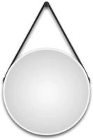 White Light Spiegel Rund - 50 Cm - Runder Wandspiegel In Matt Wei&szlig; -...