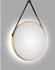 DSK LED-Lichtspiegel Silver Barbier Ø 50 cm Gold Rund