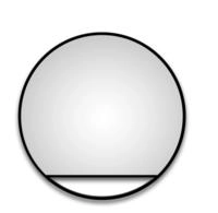 Talos LED-Lichtspiegel rund, mit indirekter LED Beleuchtung in schwarz matt &Oslash;...