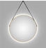 DSK LED-Lichtspiegel Silver Barbier Ø 80 cm Gold Rund