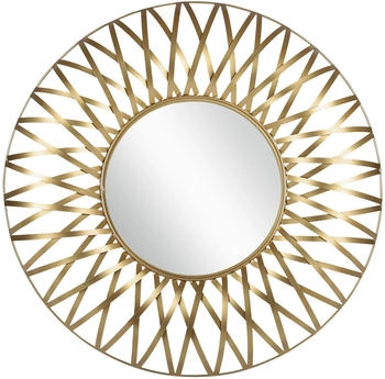 WOMO-DESIGN Dekorative Wandspiegel Sonne Lima 84 cm aus Glas Metallrahmen Gold WOMO-DESIGN Dekorative Wandspiegel Sonne Lima 84 cm aus Glas Metallrahmen Gold