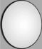 DSK Wandspiegel Silver Globo Ø 100 cm Schwarz Matt Rund