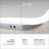 DSK LED-Lichtspiegel Silver Porto 45x70 cm
