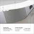 DSK LED-Lichtspiegel Silver Porto 45x70 cm