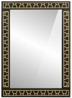 vidaXL Badspiegel 50x70x2,5 cm Massivholz Mango und Glas