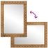 vidaXL Badspiegel 50x70x2,5 cm Massivholz Mango und Glas