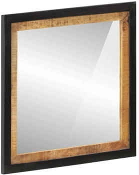 vidaXL Badspiegel 55x1x60 cm Glas und Massivholz Mango