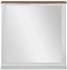 WOMO-DESIGN Wandspiegel Xian 80x76 cm Rechteckig Natur/Weiß Handgefertigt