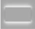 DSK LED-Lichtspiegel Silver Chic 120x70 cm