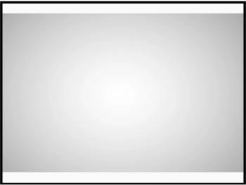 DSK LED-Lichtspiegel Black Stark 80x60 cm