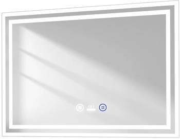 EMKE Badspiegel mit Anti-Beschlag 70x50 cm LED-Spiegel mit Touchschalter und Sensor Neutralweiß