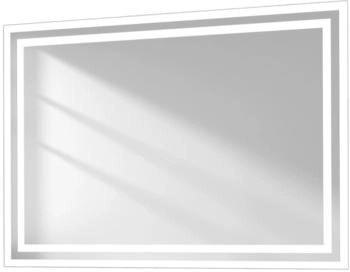 EMKE LED Badezimmerspiegel mit Beleuchtung 70x50cm Badspiegel mit Kippschalter Anti-Beschlag