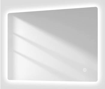 EMKE Badspiegel LED mit Antibeschlag 80x60 cm Badezimmerspiegel Kaltweißer Beleuchtung Touch-schalter
