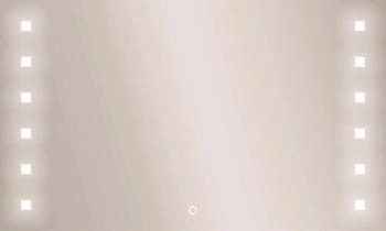 Kristall-Form Lichtspiegel Capella 100x60 cm