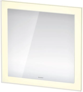Duravit White Tulip Spiegel 75 x75 cm, Sensor-Version mit Spiegelheizung weiß matt (WT705100000+UV984700000)