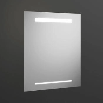 Burgbad Iveo Leuchtspiegel mit LED-Beleuchtung 55 cm aluoptik