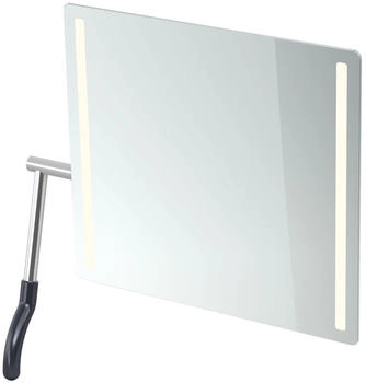 Hewi Serie 802 LifeSystem LED-Kippspiegel, Hebel links anthrazitgrau