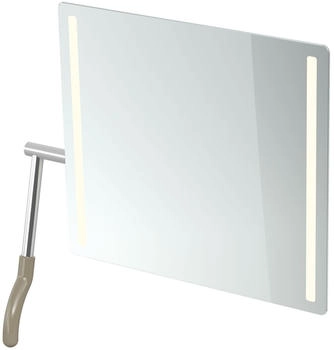 Hewi Serie 802 LifeSystem LED-Kippspiegel, Hebel links sand