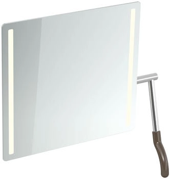 Hewi Serie 802 LifeSystem LED-Kippspiegel, Hebel rechts umbra