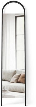 Umbra Standspiegel Schwarz Holz formgebogen 5.1x195.9x45.4 cm