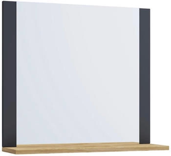 Mid.you Wandspiegel Anthrazit Eiche Honig rechteckig 60x55x17 cm Mid.you Wandspiegel Anthrazit Eiche Honig rechteckig 60x55x17 cm
