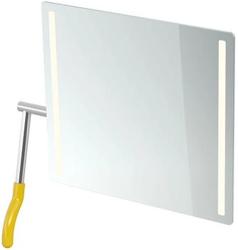 Hewi Serie 802 LifeSystem LED-Kippspiegel, Hebel links senfgelb