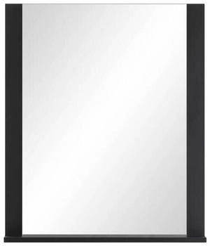Mid.you Wandspiegel Schwarz rechteckig 59.6x71.1x12.3 cm
