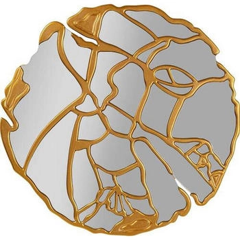 KARE Wandspiegel Gold rund 100x100x2.5 cm