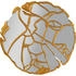 KARE Wandspiegel Gold rund 100x100x2.5 cm