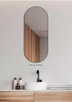 Mirrors and More Wandspiegel Josephine oval Metall Rahmen (40-81630102)