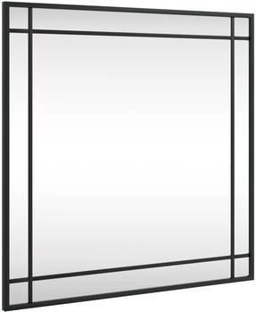 vidaXL Wandspiegel Quadratisch Eisen Schwarz (358635)