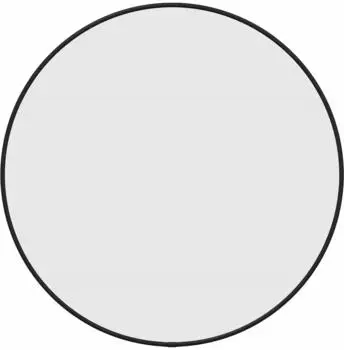 vidaXL Wandspiegel Schwarz &Oslash; 50cm Rund (348186)
