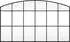 vidaXL Wandspiegel Schwarz 100x60cm Gewölbt Eisen (358639)