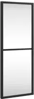 vidaXL Wandspiegel Schwarz 20x50 cm Rechteckig Eisen