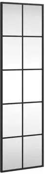 vidaXL Wandspiegel Schwarz 30x100cm Rechteckig Eisen (358643)