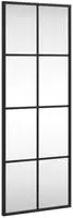 vidaXL Wandspiegel Schwarz 30x80 cm Rechteckig Eisen