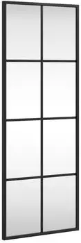 vidaXL Wandspiegel Schwarz 30x80cm Rechteckig Eisen (358642)